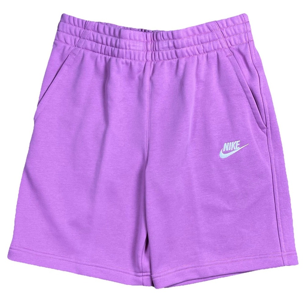 Nike Shorts Youth Pink Sportswear Club Fleece French Terry Bubblegum Unisex XL